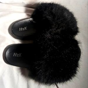 2 Black H2K slippers size 9